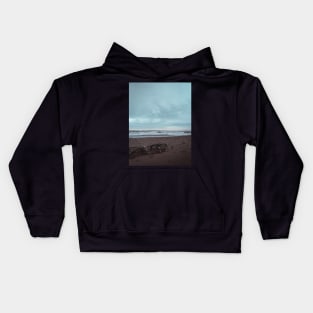 Stranded Lobster Trap on a New Brunswick Beach V2 Kids Hoodie